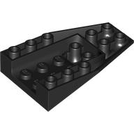 Lego Brick Wedged, Sloped Inverted 6 x 4 with 4 Stud Connections / Black
