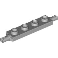 Lego Plate Special 1 x 4 with Wheels Holder / Light Bluish Gray