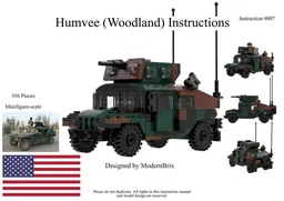 Humvee Woodland Custom Military Building Instructions