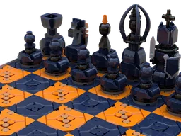 Orange blue chess