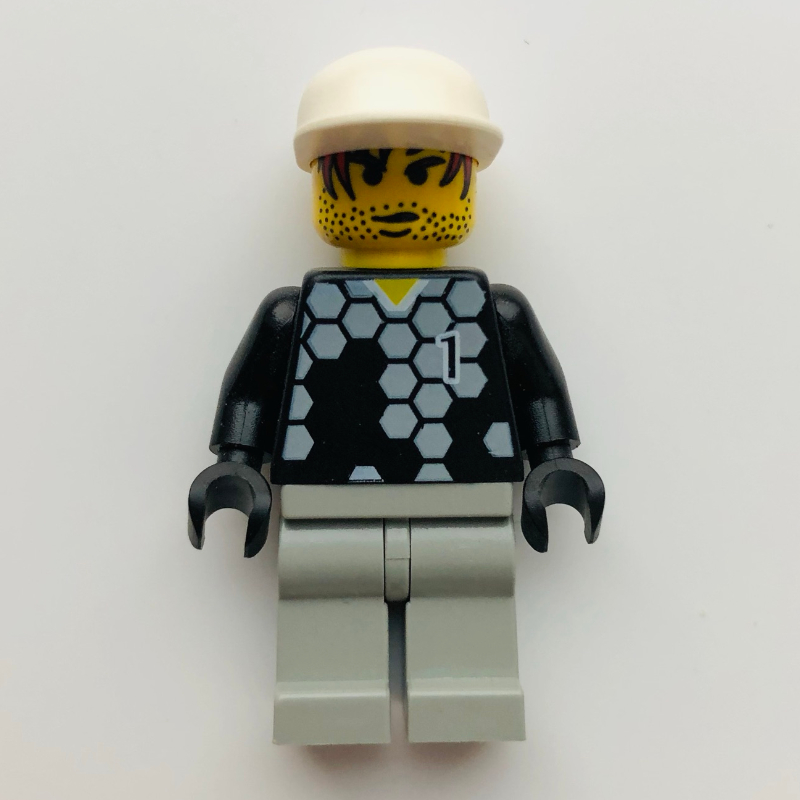 Lego Soccer Player Goalie Black/White #1