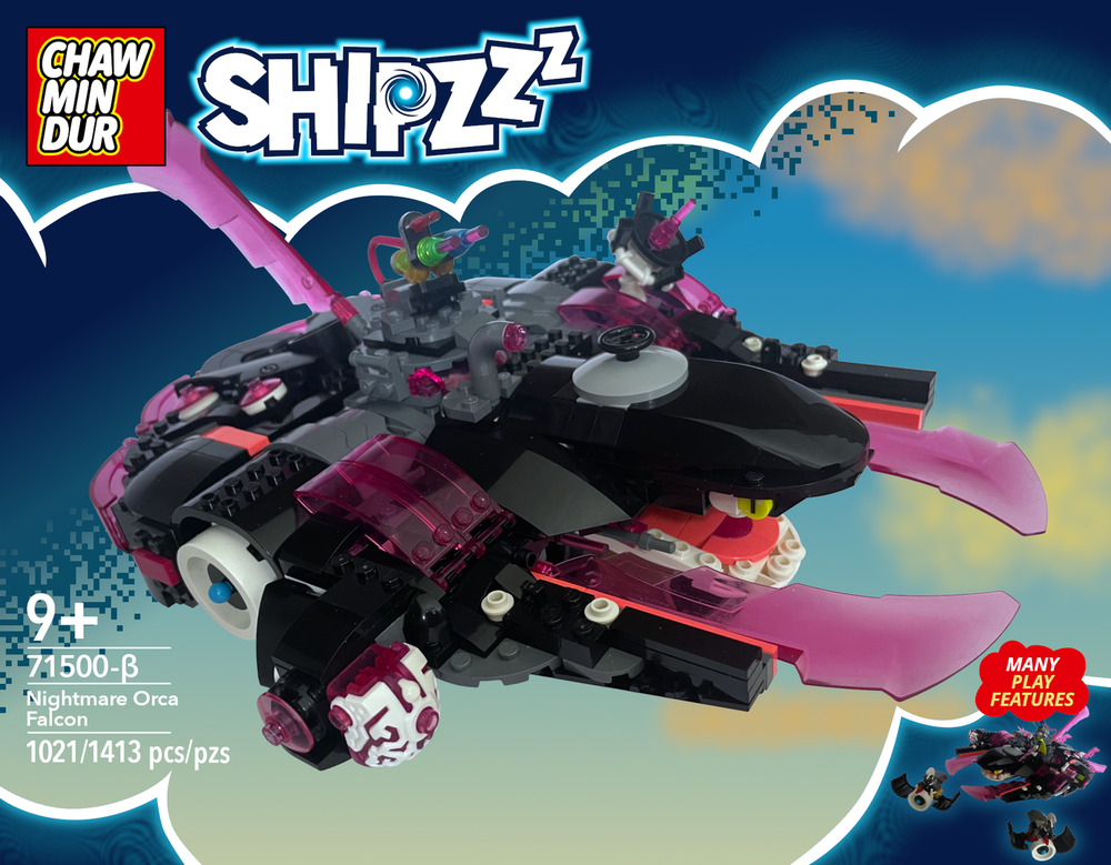 Lego Nightmare Orca Falcon (71500 Nightmare Shark Submarine alt)