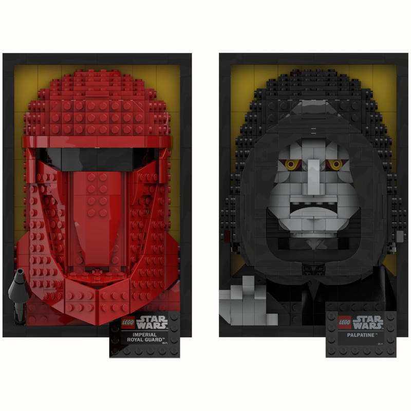 Lego Imperial 3D Frames - Palpatine and Royal Guard