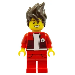 Kai with Hair and Open Red Jacket (LEGO Ninjago Movie)