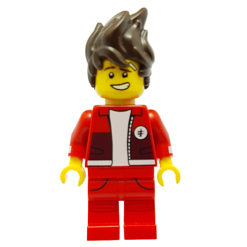 Lego Kai with Hair and Open Red Jacket (LEGO Ninjago Movie)