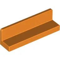 Panel 1 x 4 x 1 with Rounded Corners [Thick Wall] / Orange