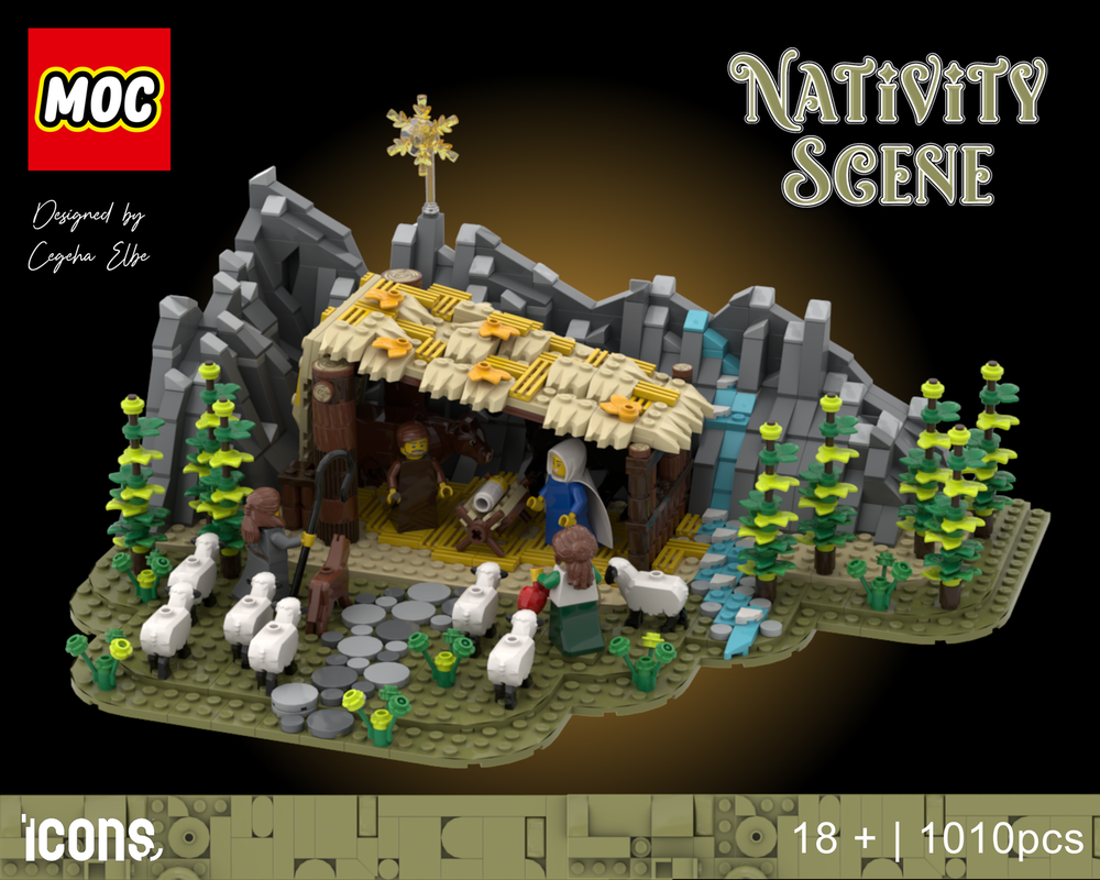Lego Nativity scene