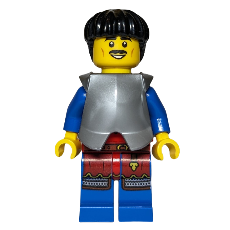 Lego Knight, Chestplate, Black Hair