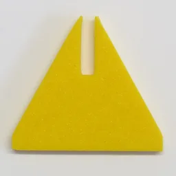 Cone Triangle Upright 6 x 6 with Top Cutout / Yellow