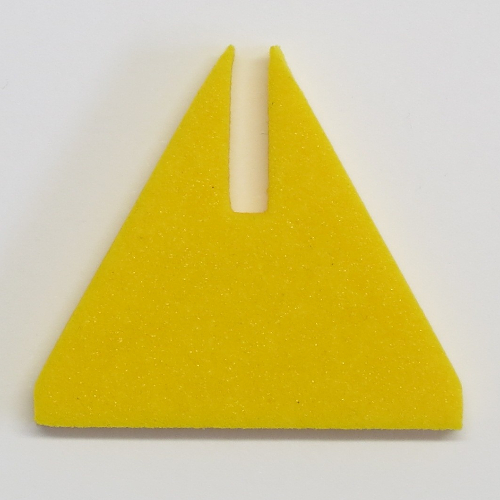 Lego Cone Triangle Upright 6 x 6 with Top Cutout / Yellow