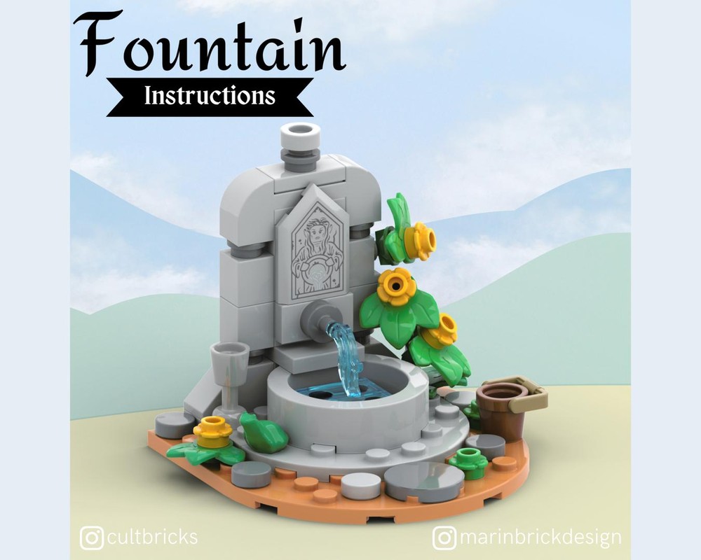 Lego Fairy Fountain - Lego Castle Moc
