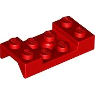 Wheel Arch, Mudguard 2 x 4 Studded with Hole / Red