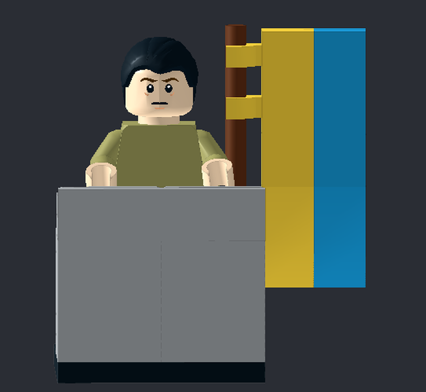 Lego Volodymyr Zelenskyy, President of Ukraine