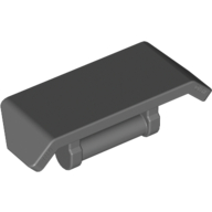 Lego Spoiler 2 x 4 with Handle [Plain] / Dark Bluish Gray