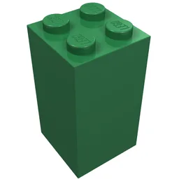 Brick 2 x 2 x 3 / Green