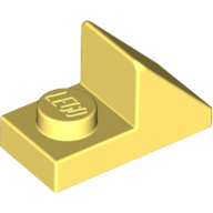 Lego Brick Sloped 45° 2 x 1 with 2/3 Cutout [New Version] / Bright Light Yellow