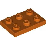 Plate 2 x 3 / Reddish Orange
