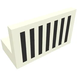 Panel 1 x 2 x 1 with Black Grill Print