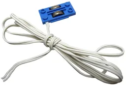 Wire with Train Track Contact Base, 97cm / Blue