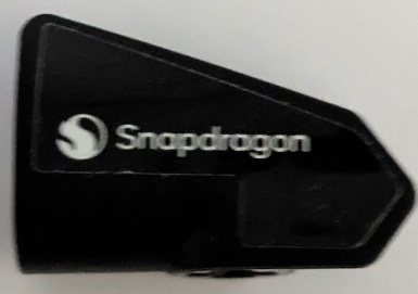 Lego Technic, Panel Fairing # 7 Very Small Smooth Short, Side A with White 'Snapdragon' and Logo Pattern (Sticker) - Set 42165