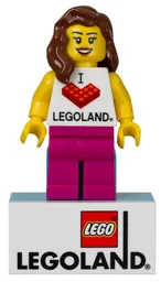I [Heart] LEGOLAND Minifigure Magnet (Female)