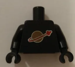 Torso with Classic Space Logo Vertically Centered Pattern (reissue) / Black Arms / Black Hands
