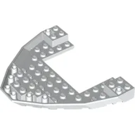 Boat Hull Section, Brick 10 x 12 x 1 with 4 x 6 Cutout / White