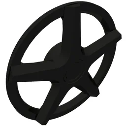 Wheel Cover 5 Spoke / Black