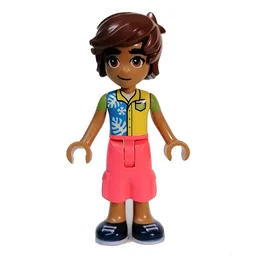 Leo - Colored Top, Coral Pants
