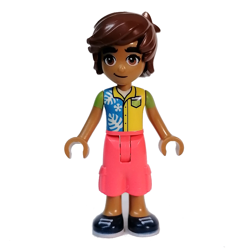 Lego Leo - Colored Top, Coral Pants