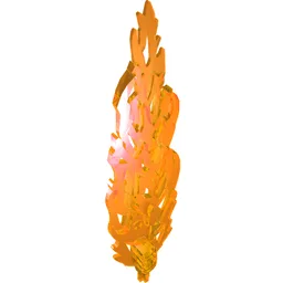 Large Figure Weapon Sword, Glatorian Flame Sword / Trans-Orange