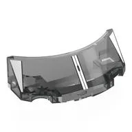 Windscreen 2 x 4 Half Dome with Light Bluish Grey Cockpit Print / Trans-Black