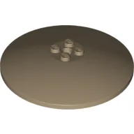 Dish 8 x 8 Inverted [Radar], Solid Studs, Rounded Anti-stud Underside / Dark Tan