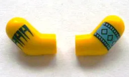 Arm, (Matching Left and Right) Pair with Indian Sign and Patch Pattern