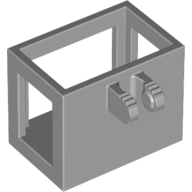 Lego Crane Basket 2 x 3 x 2 with Locking Hinge Fingers / Light Bluish Gray
