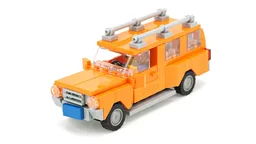 Orange station wagon