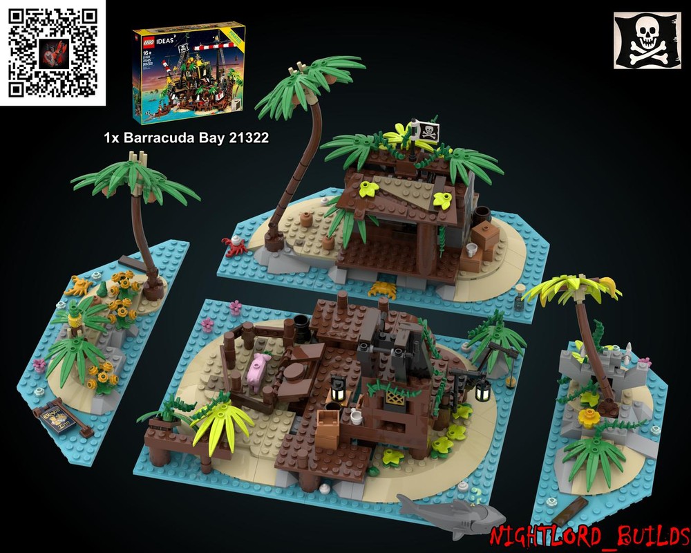 Lego Island(s) of Barracuda Bay 21322 Alt. Build