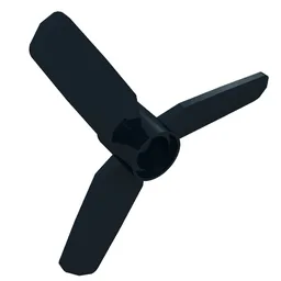 Propeller 3 Blades 5 Diameter, Pin Hole / Black