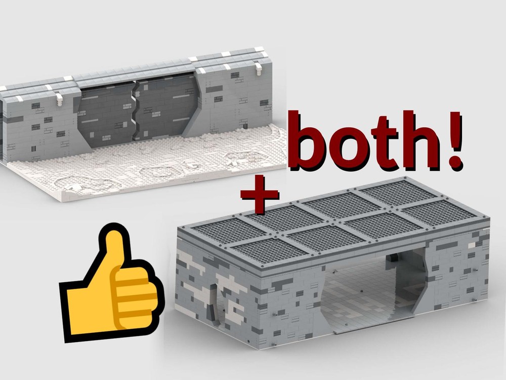 Lego Hoth Rebel Bunker MOC (Front gate + Interior)