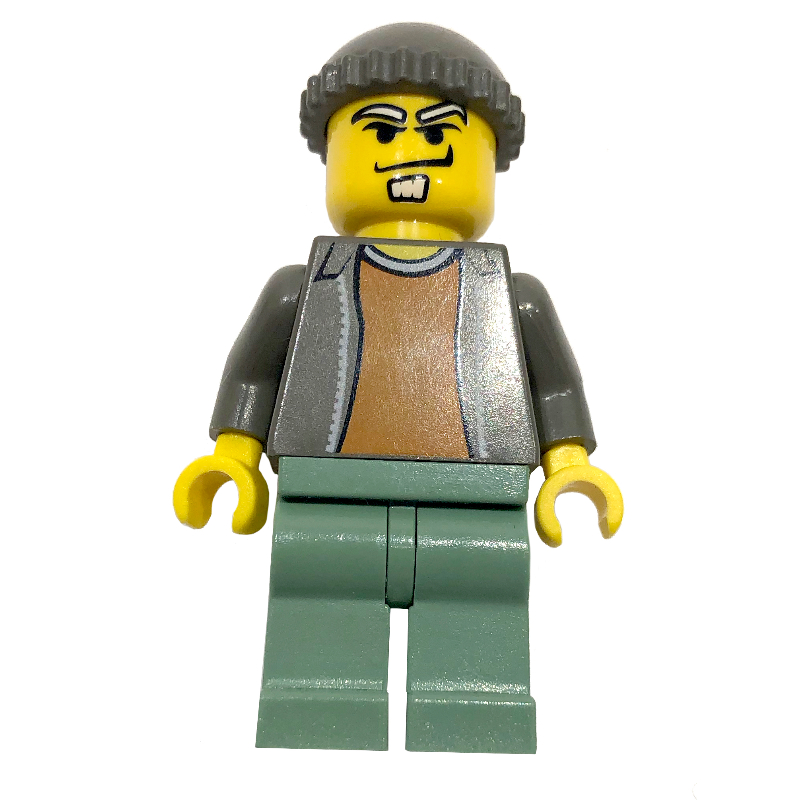 Lego Criminal with Sand Green Legs