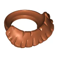 Minifig Neckwear Beard, Short / Dark Orange