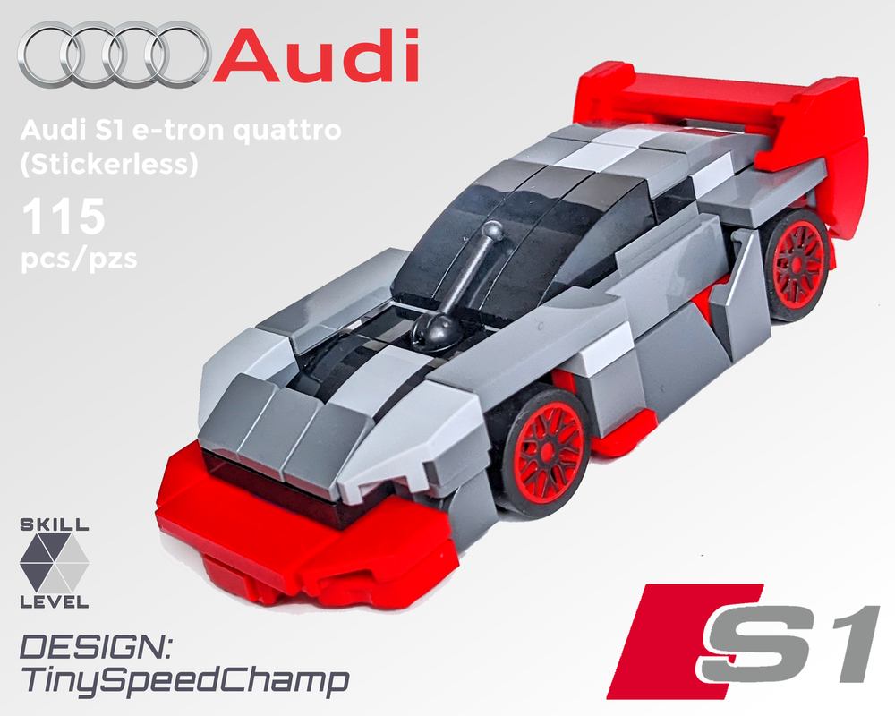Lego Tiny Audi e-tron quattro Hoonitron (Stickerless)