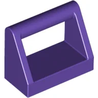 Tile Special 1 x 2 with Handle / Dark Purple