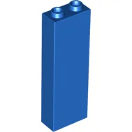 Brick 1 x 2 x 5 with Hollow Studs / Blue
