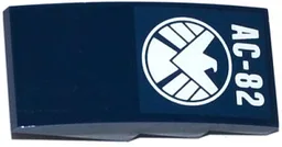 Slope, Curved 4 x 2 with 'AC-82' and SHIELD Logo Pattern (Sticker) - Set 76036