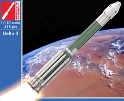 Delta II with MER rover [Saturn V Scale]