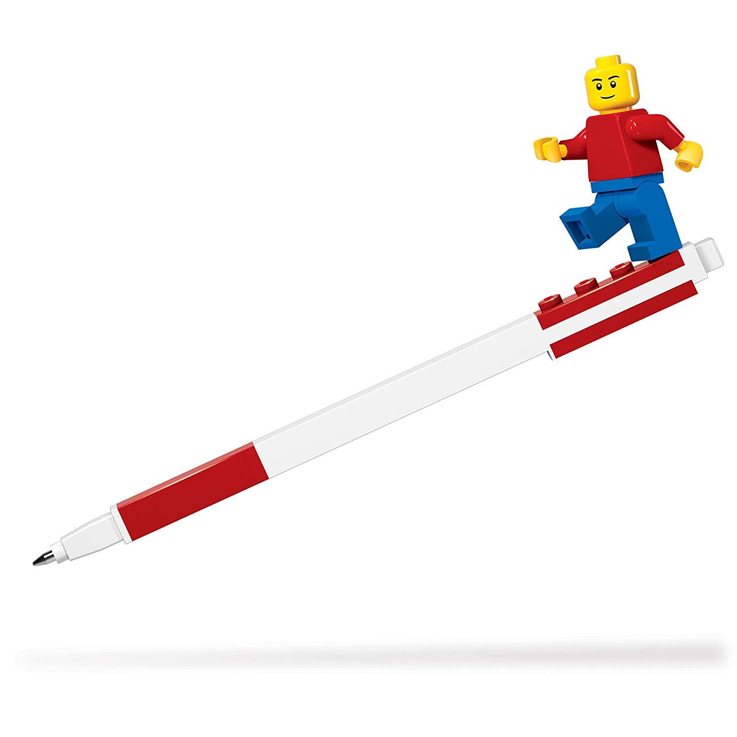 Lego Gel Pen with Minifigure (Red)