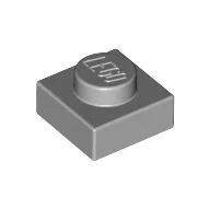 Plate 1 x 1 / Light Bluish Gray