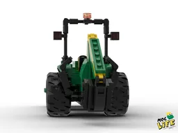 John Deere 4000 with backhoe