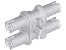 Technic Pin Double with Axle Hole - Squared Holes